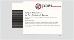 Desktop Screenshot of poly-werbedruck.de